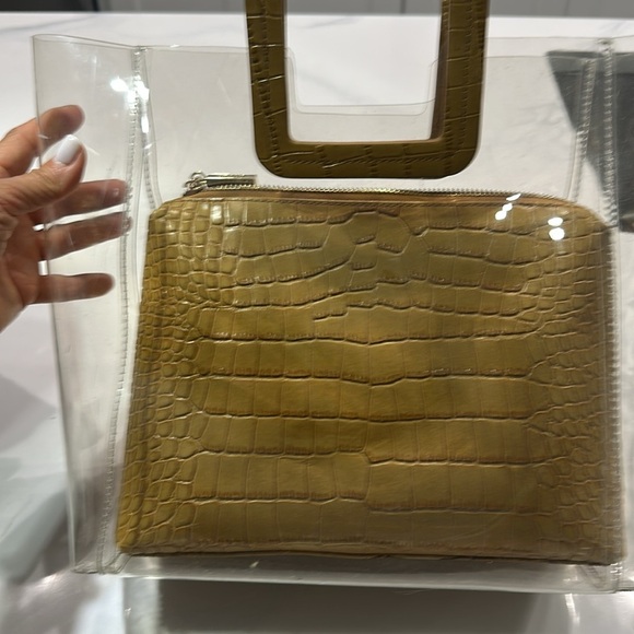 STAUD Tan Transparent Tote with Square Handle - Picture 7 of 7